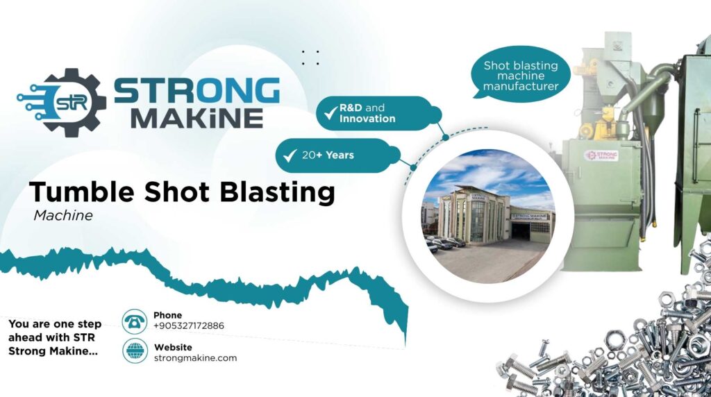 Bağlantı Elemanları Üretiminde Lastik Tamburlu Kumlama Makinesi